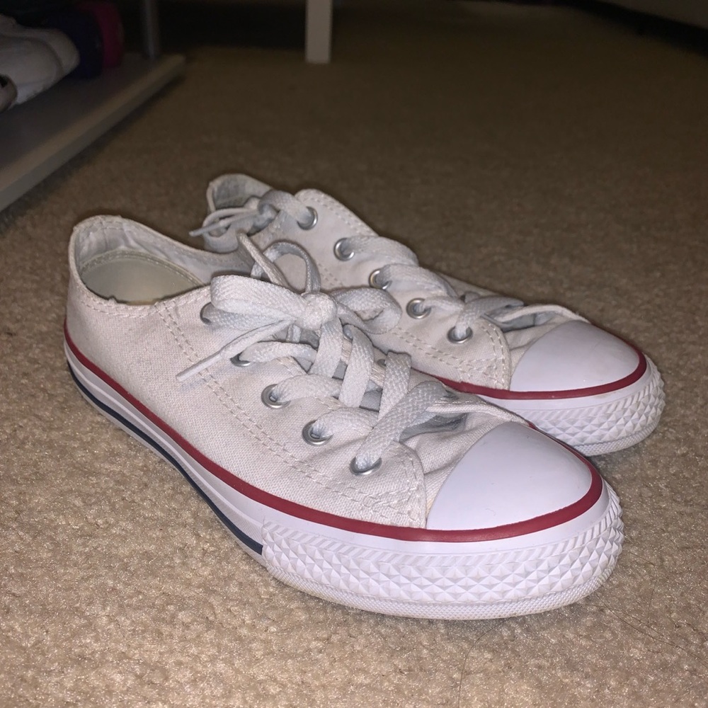 white low top converse